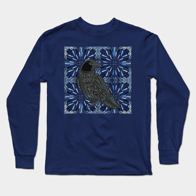 Crow | Raven | Bird Lovers Gift Long Sleeve T-Shirt by Suneldesigns